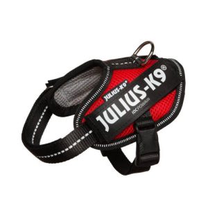 Julius-K9 IDC® Powair hám – piros, felirattal, 2XS