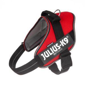 Julius-K9 IDC® Powair hám – piros, felirattal, XL