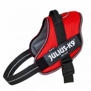 Julius-K9 IDC® Powair hám – piros, felirattal, 2XL