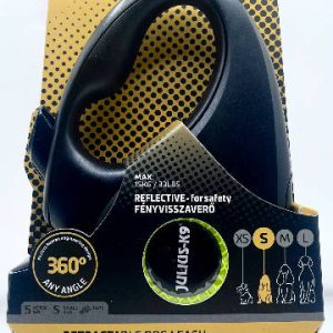 JK9 Retractable Dog Leash automata szalagos póráz – neonsárga, S / 5 m