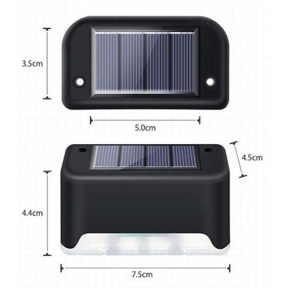 Napelemes LED lépcsővilágítás – 4 db-os szett